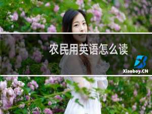 农民用英语怎么读