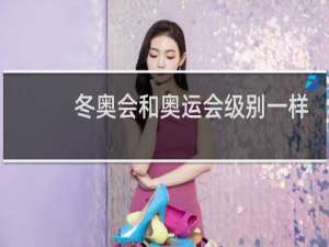 冬奥会和奥运会级别一样吗