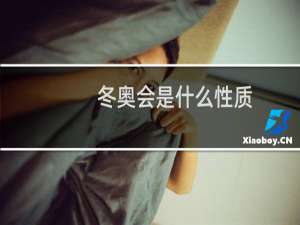 冬奥会是什么性质