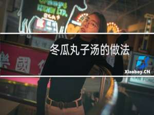 冬瓜丸子汤的做法
