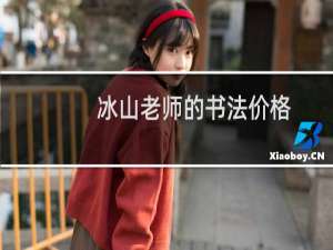 冰山老师的书法价格