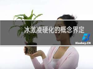 冰激凌硬化的概念界定