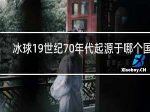 冰球19世纪70年代起源于哪个国家