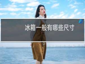 冰箱一般有哪些尺寸（冰箱的标准尺寸一般是多少）