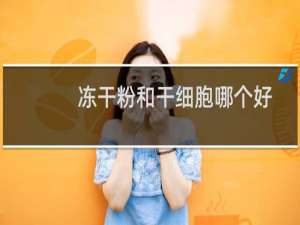 冻干粉和干细胞哪个好