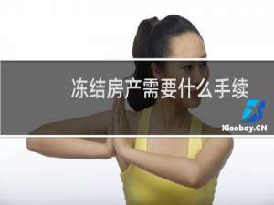 冻结房产需要什么手续