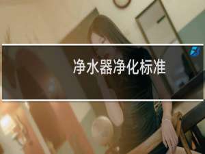 净水器净化标准