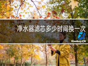 净水器滤芯多少时间换一次