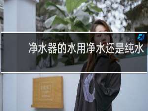 净水器的水用净水还是纯水