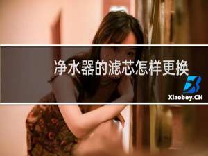 净水器的滤芯怎样更换