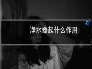 净水器起什么作用