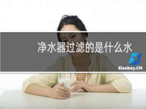 净水器过滤的是什么水