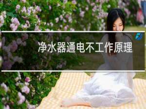 净水器通电不工作原理