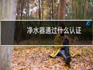 净水器通过什么认证