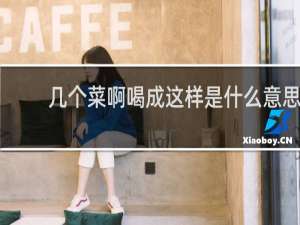 几个菜啊喝成这样是什么意思，下句怎么接什么梗