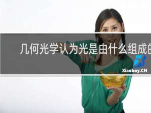 几何光学认为光是由什么组成的