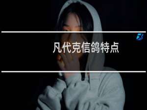 凡代克信鸽特点