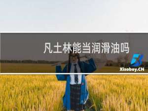 凡土林能当润滑油吗