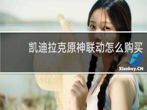 凯迪拉克原神联动怎么购买
