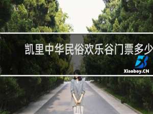 凯里中华民俗欢乐谷门票多少