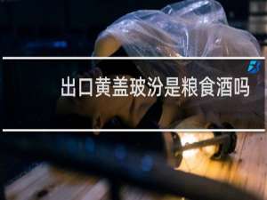 出口黄盖玻汾是粮食酒吗