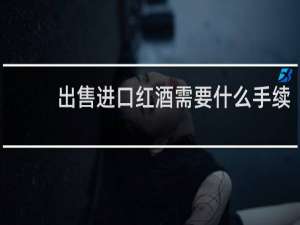 出售进口红酒需要什么手续