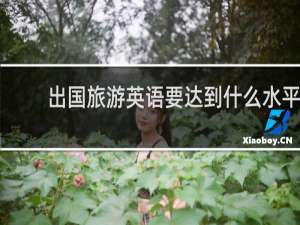 出国旅游英语要达到什么水平