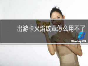 出游卡火焰纹章怎么用不了
