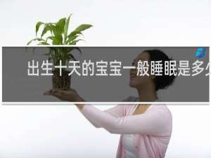 出生十天的宝宝一般睡眠是多少