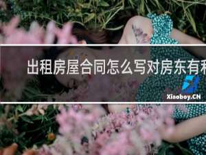 出租房屋合同怎么写对房东有利