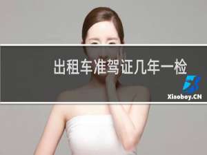 出租车准驾证几年一检