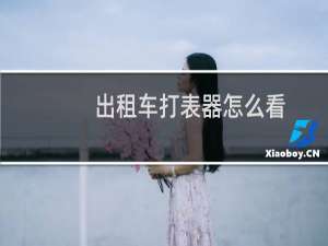 出租车打表器怎么看