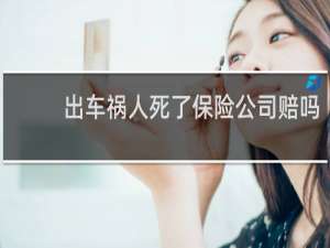 出车祸人死了保险公司赔吗