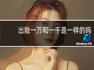 出险一万和一千是一样的吗