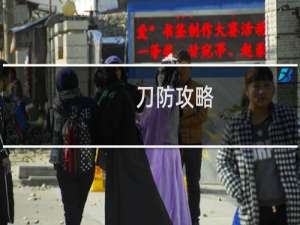 刀防攻略