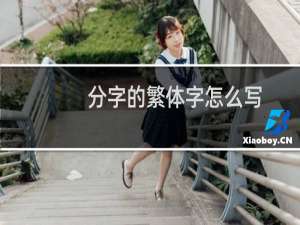 分字的繁体字怎么写