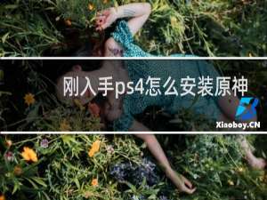 刚入手ps4怎么安装原神