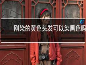 刚染的黄色头发可以染黑色吗