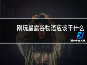 刚玩星露谷物语应该干什么