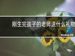 刚生完孩子的老师送什么礼物