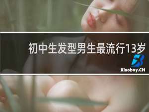 初中生发型男生最流行13岁