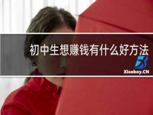 初中生想赚钱有什么好方法