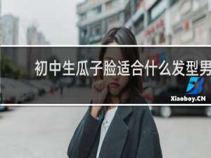初中生瓜子脸适合什么发型男