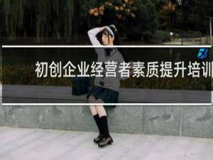 初创企业经营者素质提升培训