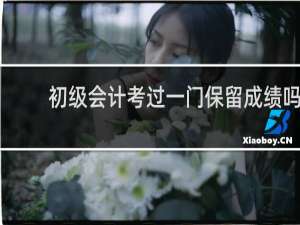 初级会计考过一门保留成绩吗