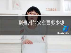 到贵州的火车票多少钱