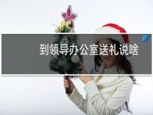 到领导办公室送礼说啥