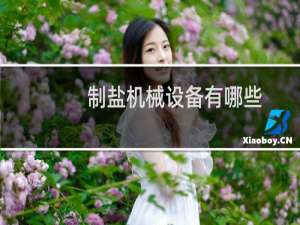 制盐机械设备有哪些