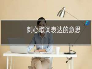 刺心歌词表达的意思