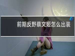 前期反野蔡文姬怎么出装
